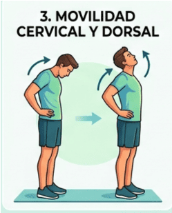 Ejercicio cervical y dorsal